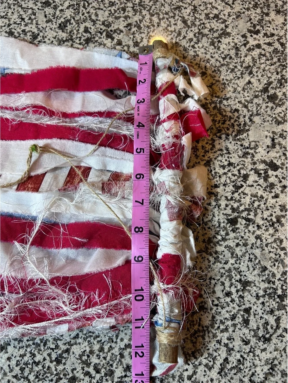 Handcrafted Patriotic American Flag Wall Hanging Decoration